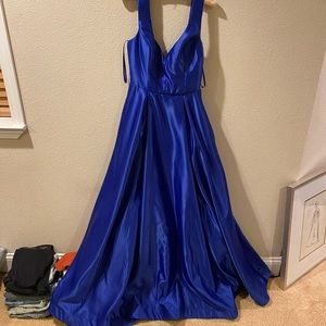 Royal blue prom dress